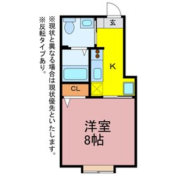 ミューズイン花中　Ａ・Ｂ棟の物件間取画像